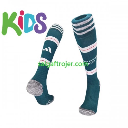 Manchester United Børn Udebane Strømper 2023/24 Manchester United Børn Udebane Strømper 2023/24